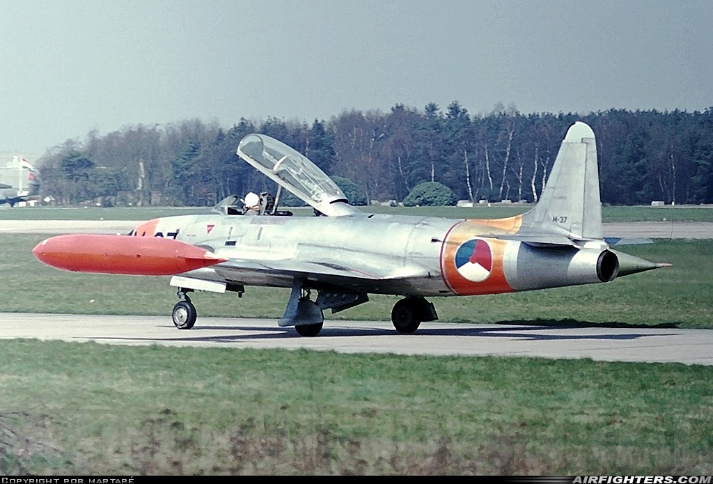 Netherlands - Air Force Lockheed T-33A Shooting Star M-37 at Utrecht - Soesterberg (UTC / EHSB), Netherlands
