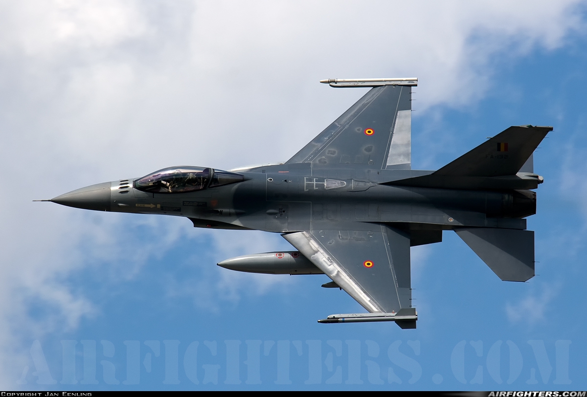 Belgium - Air Force General Dynamics F-16AM Fighting Falcon FA-132 at Kleine Brogel (EBBL), Belgium