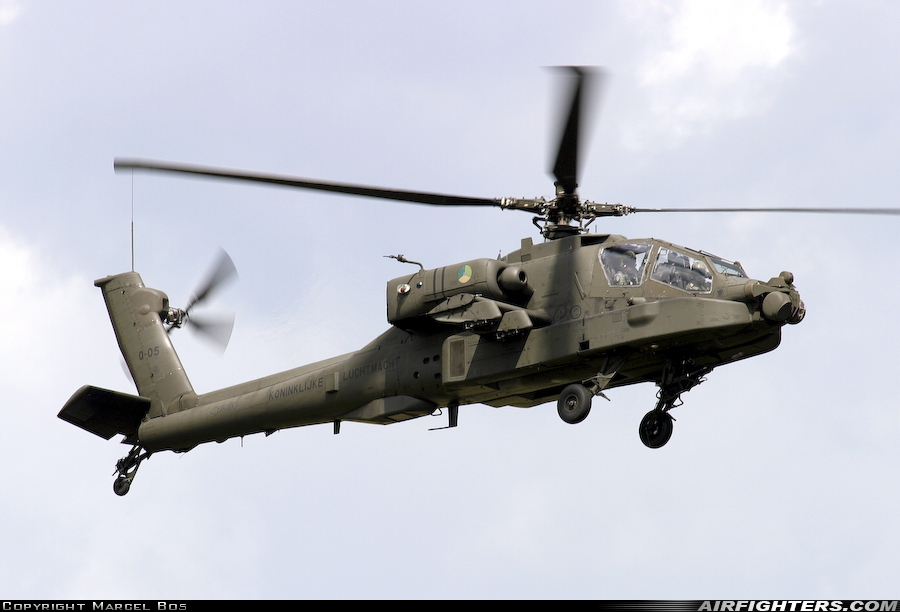 Netherlands - Air Force Boeing AH-64DN Apache Longbow Q-05 at Enschede - Twenthe (ENS / EHTW), Netherlands