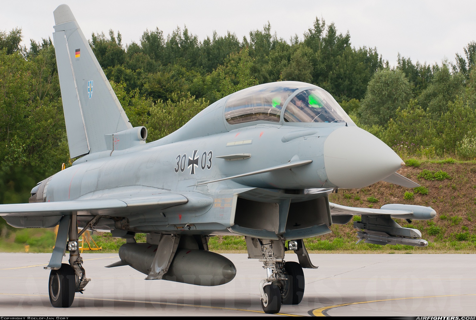 Germany - Air Force Eurofighter EF-2000 Typhoon T 30+03 at Rostock - Laage (RLG / ETNL), Germany