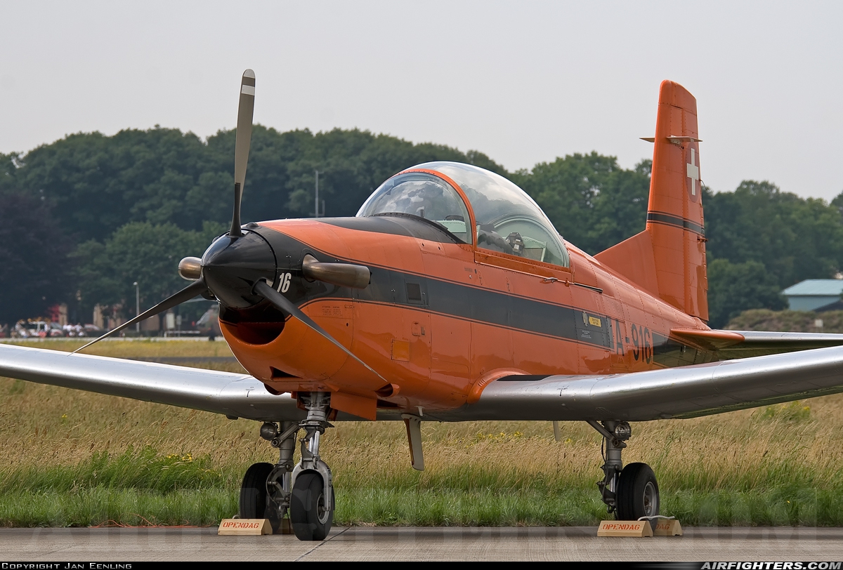 Switzerland - Air Force Pilatus PC-7 Turbo Trainer A-916 at Uden - Volkel (UDE / EHVK), Netherlands