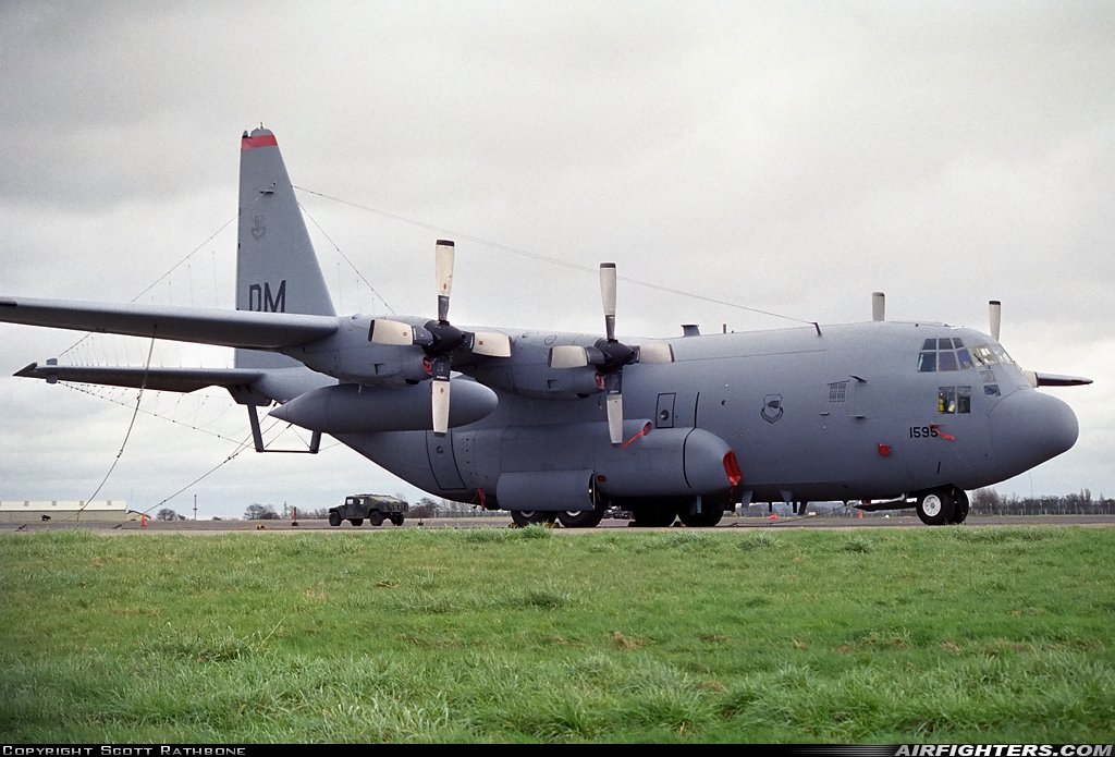 USA - Air Force Lockheed EC-130H Hercules (L-382) 73-1595 at Fairford (FFD / EGVA), UK