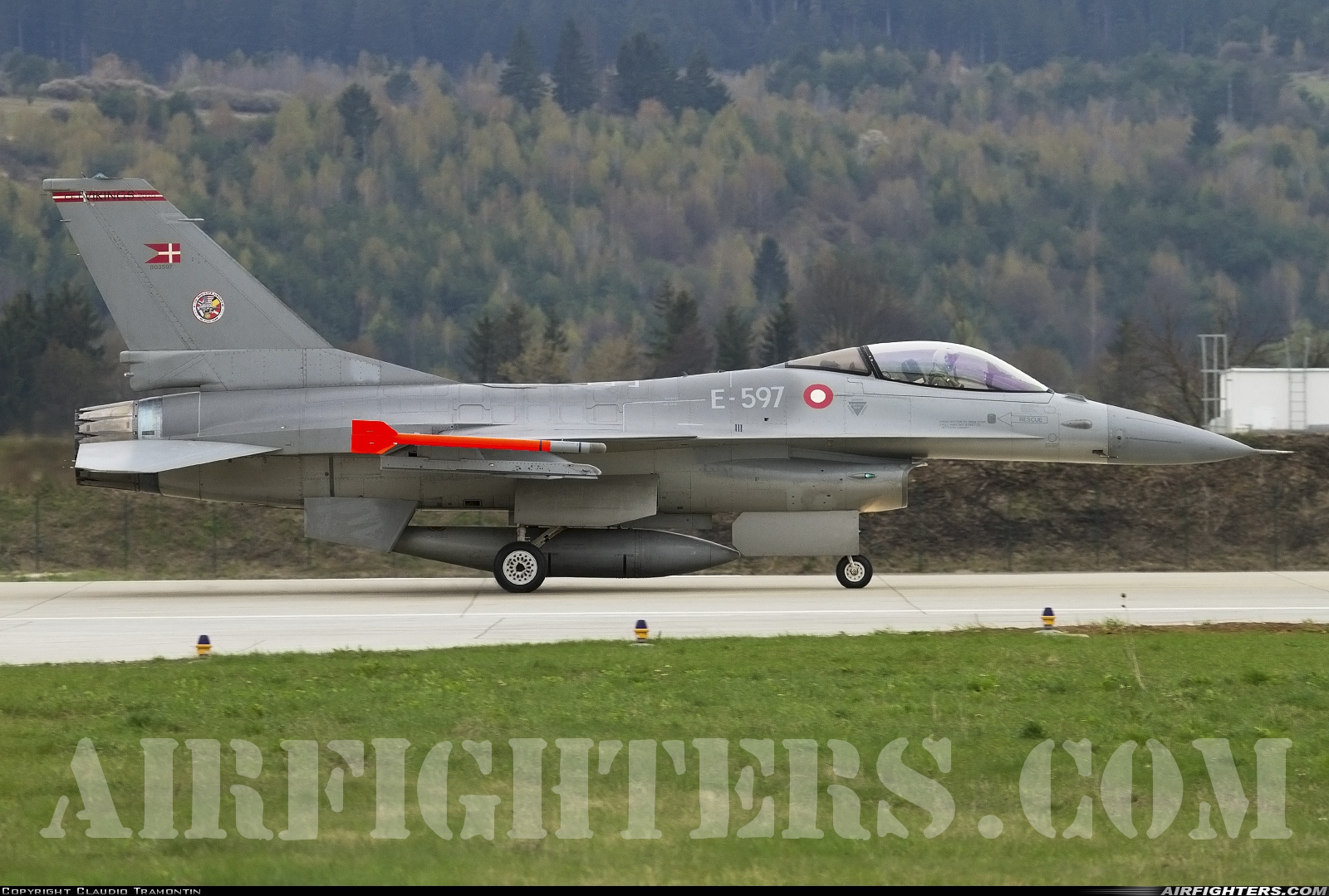 Denmark - Air Force General Dynamics F-16AM Fighting Falcon E-597 at Sliac (LZSL), Slovakia