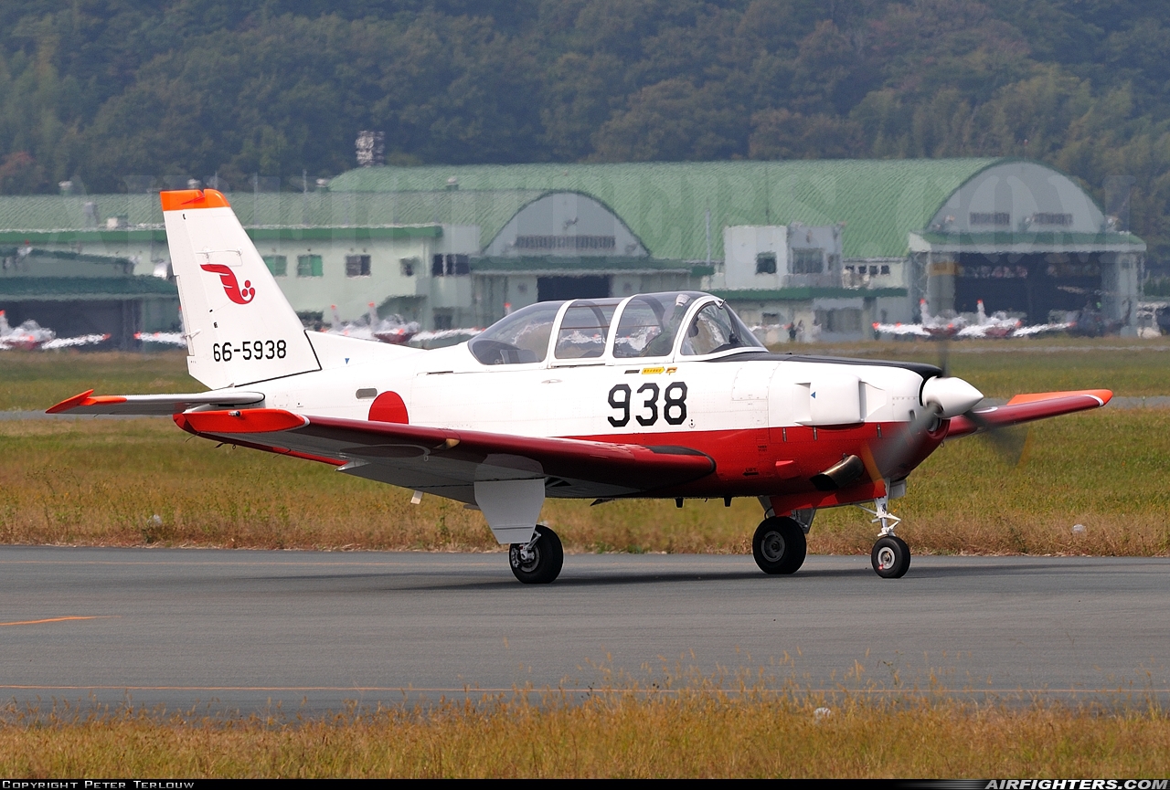 Japan - Air Force Fuji T-7 66-5938 at Hofu (RJOF), Japan
