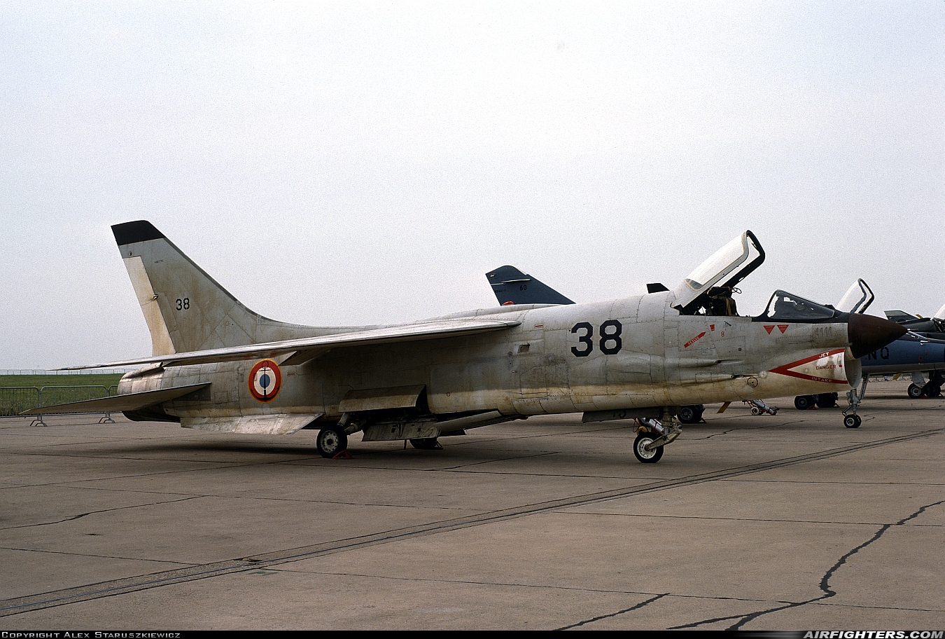 France - Navy Vought F-8E(FN) Crusader 38 at Metz - Frescaty (MZM / LFSF), France
