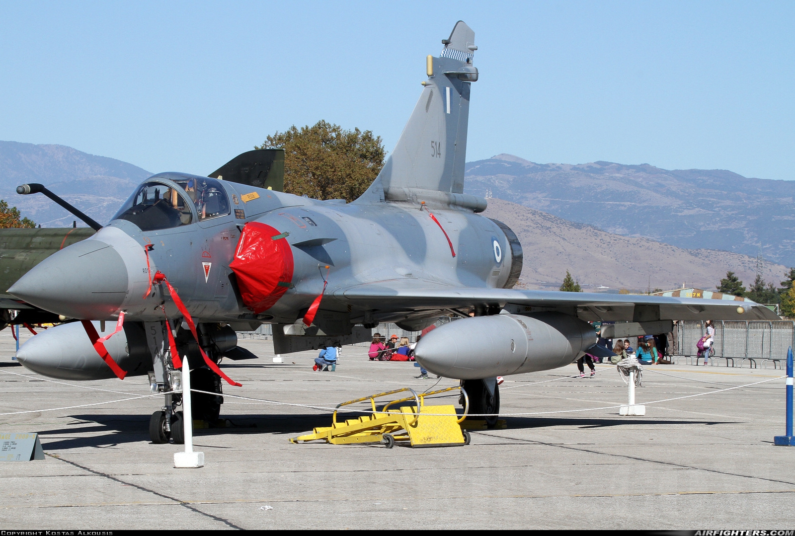 Greece - Air Force Dassault Mirage 2000-5EG 514 at Larissa (LRA / LGLR), Greece