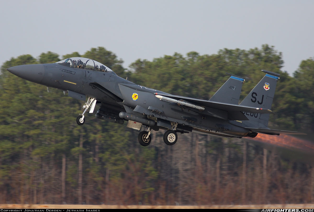 USA - Air Force McDonnell Douglas F-15E Strike Eagle 87-0200 at Goldsboro - Seymour Johnson AFB (GSB / KGSB), USA