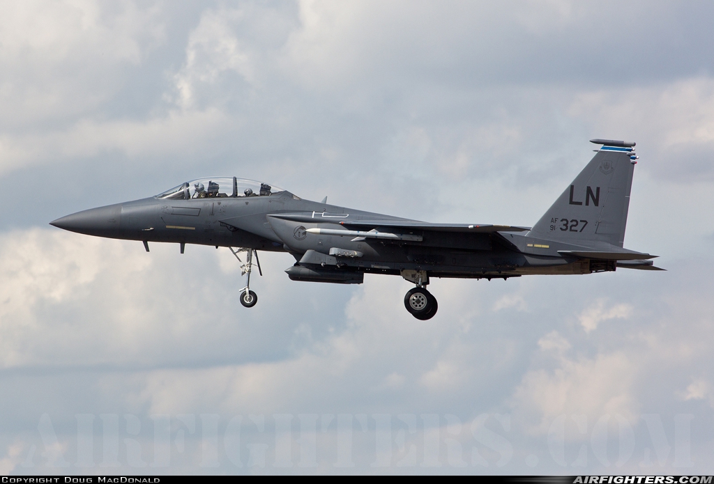 USA - Air Force McDonnell Douglas F-15E Strike Eagle 91-0327 at Lakenheath (LKZ / EGUL), UK
