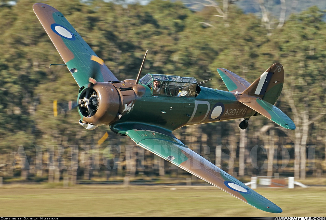 Private Commonwealth CA-3 Wirraway VH-WWY at Luskintyre, Australia