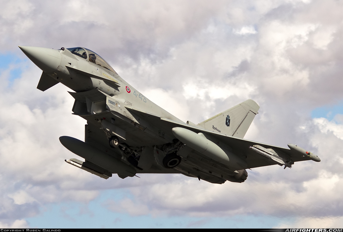 Italy - Air Force Eurofighter F-2000A Typhoon (EF-2000S) MM7317 at Albacete (- Los Llanos) (LEAB), Spain