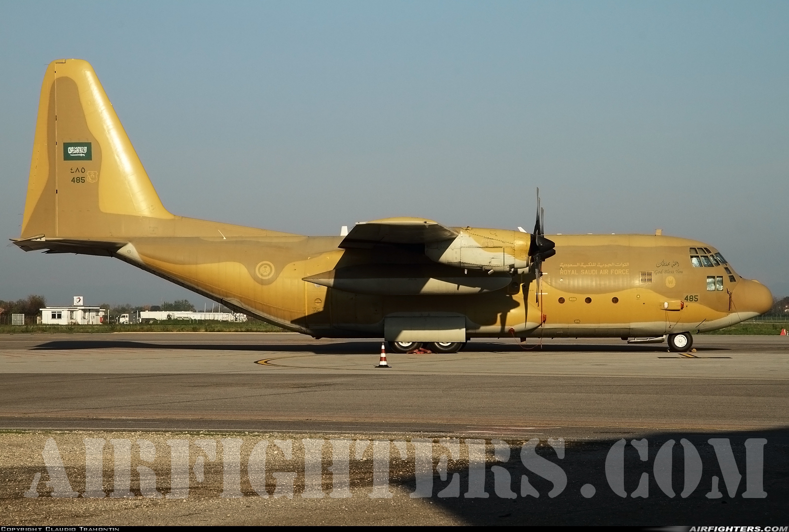Saudi Arabia - Air Force Lockheed C-130H Hercules (L-382) 485 at Trieste - Ronchi dei Legionari (TRS / LIPQ), Italy