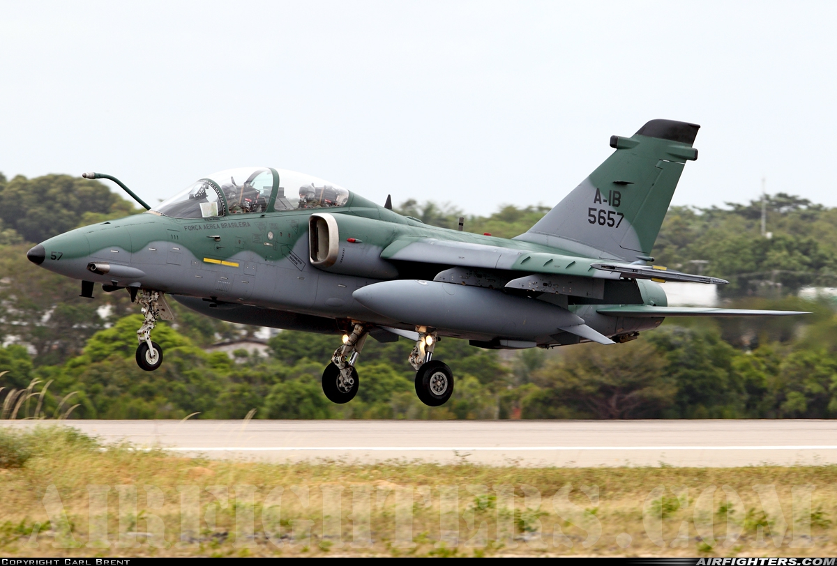 Brazil - Air Force AMX International A-1B 5657 at Natal - Augusto Severo (NAT / SBNT), Brazil