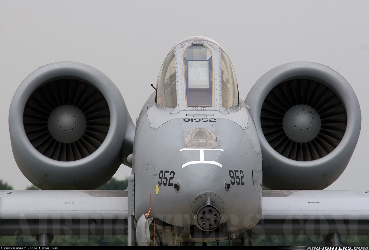 USA - Air Force Fairchild A-10A Thunderbolt II 81-0952 at Uden - Volkel (UDE / EHVK), Netherlands