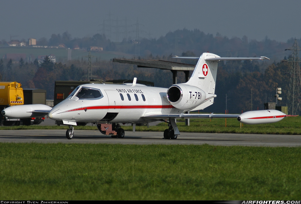 Switzerland - Air Force Learjet 35A T-781 at Emmen (EML / LSME), Switzerland
