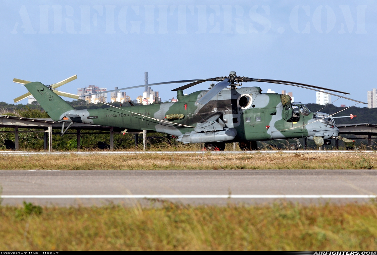 Brazil - Air Force Mil AH-2 Sabre (Mi-35M) 8957 at Natal - Augusto Severo (NAT / SBNT), Brazil