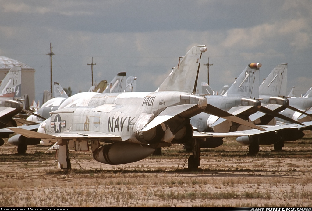 USA - Navy McDonnell Douglas F-4N Phantom II 151401 at Tucson - Davis-Monthan AFB (DMA / KDMA), USA