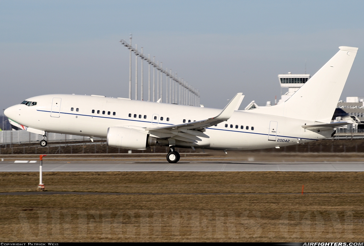 USA - Air Force Boeing C-40B (737-7CP BBJ) 02-0042 at Munich (- Franz Josef Strauss) (MUC / EDDM), Germany
