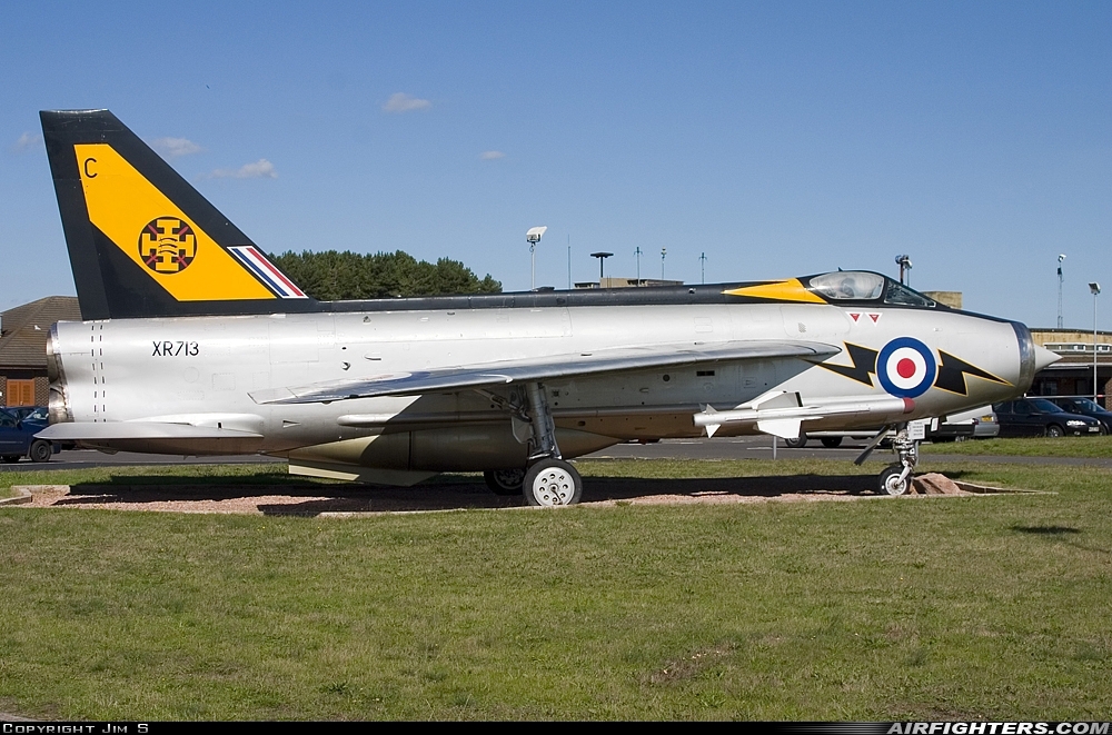 UK - Air Force English Electric Lightning F3 XR713 / C at Leuchars (St. Andrews) (ADX / EGQL), UK