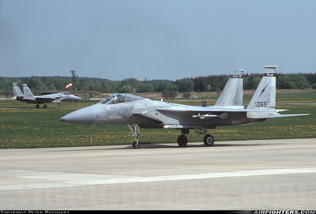 USA - Air Force McDonnell Douglas F-15A Eagle 75-0069 at Rostock - Laage (RLG / ETNL), Germany