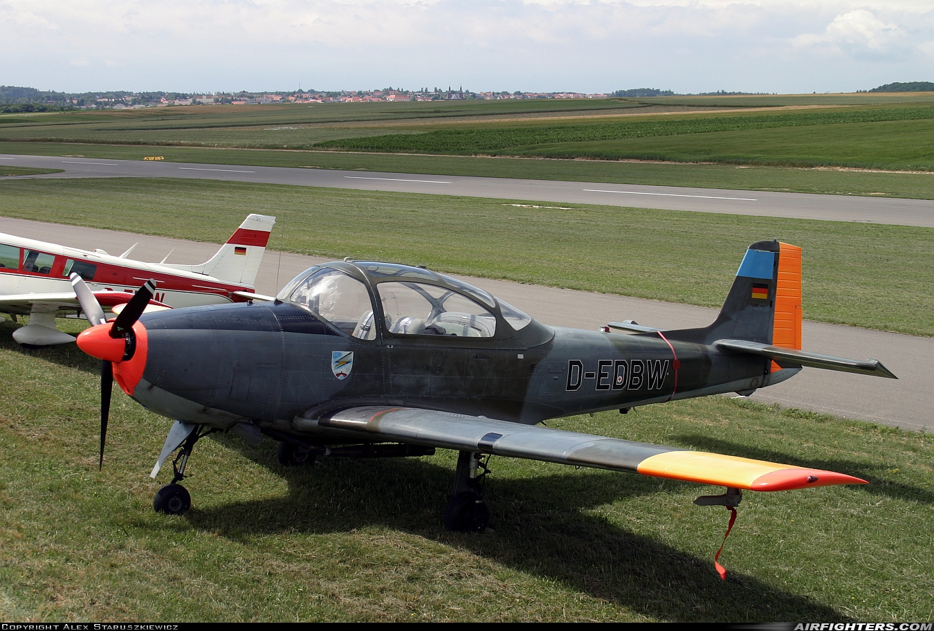Private Piaggio P-149D D-EDBW at Walldürn (EDEW), Germany
