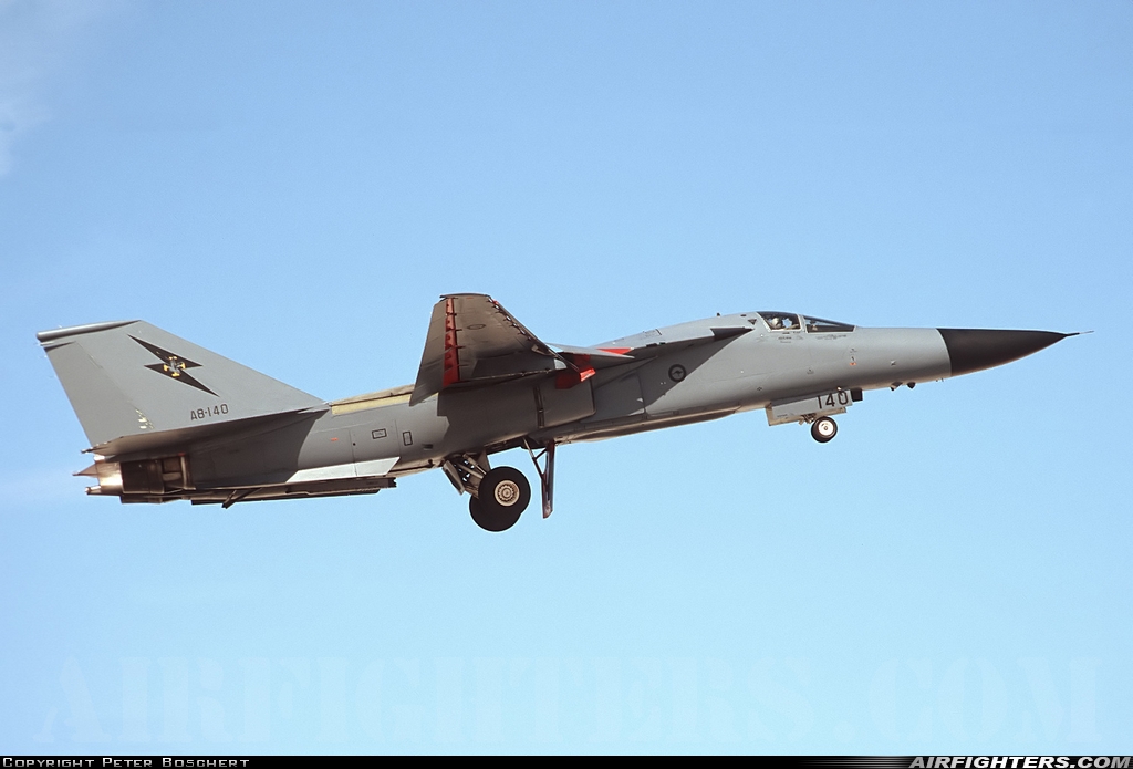 Australia - Air Force General Dynamics F-111C Aardvark A8-140 at Las Vegas - Nellis AFB (LSV / KLSV), USA