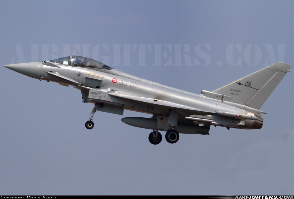 Italy - Air Force Eurofighter F-2000A Typhoon (EF-2000S) MM7314 at Fairford (FFD / EGVA), UK