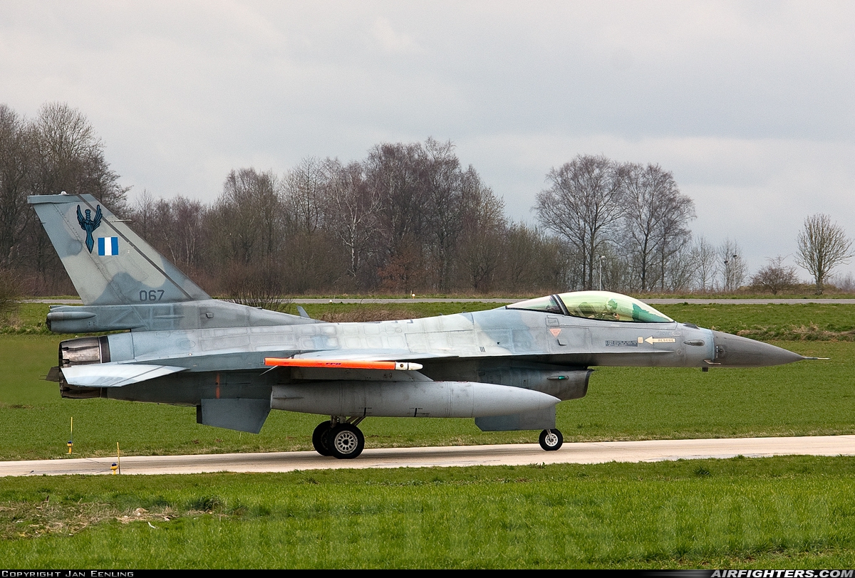 Greece - Air Force General Dynamics F-16C Fighting Falcon 067 at Florennes (EBFS), Belgium
