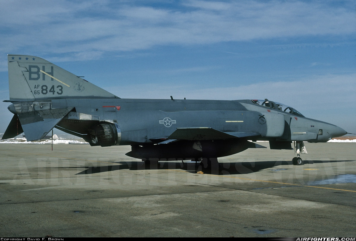 USA - Air Force McDonnell Douglas RF-4C Phantom II 65-0843 at Camp Springs - Andrews AFB (Washington NAF) (ADW / NSF / KADW), USA