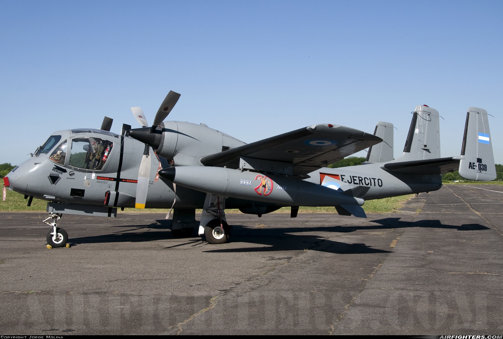 Argentina - Army Grumman OV-1D Mohawk AE-039 at Buenos Aires - Campo de Mayo (CPO / SADO), Argentina