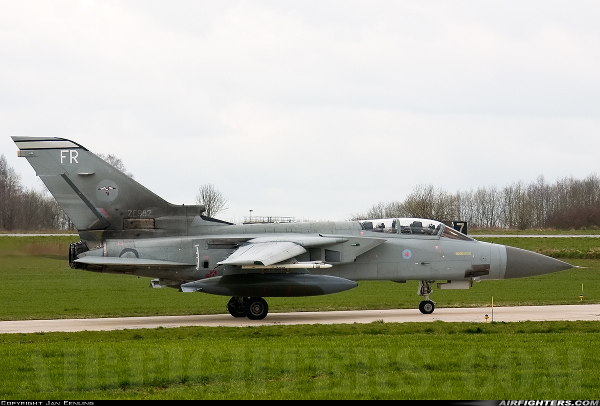 UK - Air Force Panavia Tornado F3 ZE982 at Florennes (EBFS), Belgium