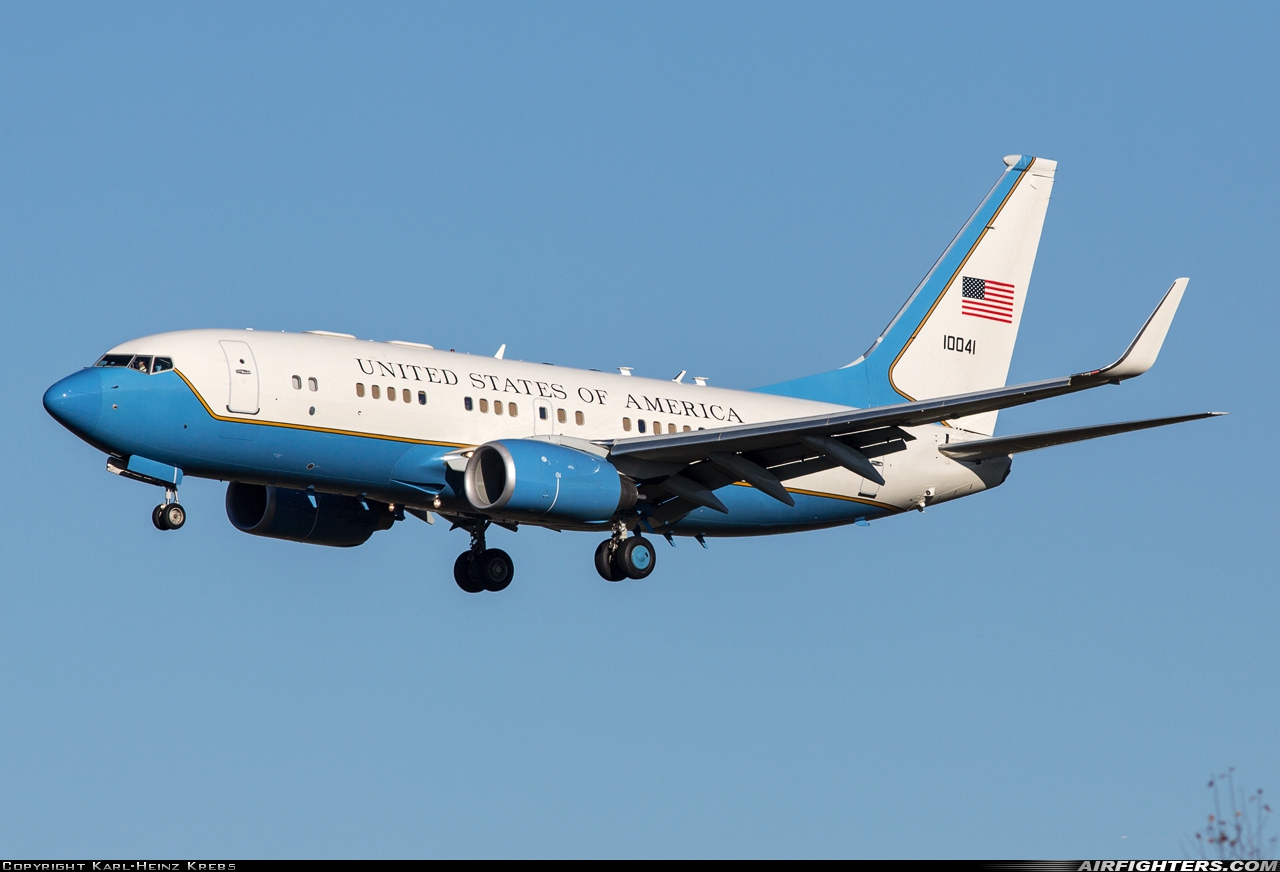 USA - Air Force Boeing C-40B (737-7CP BBJ) 01-0041 at Ramstein (- Landstuhl) (RMS / ETAR), Germany