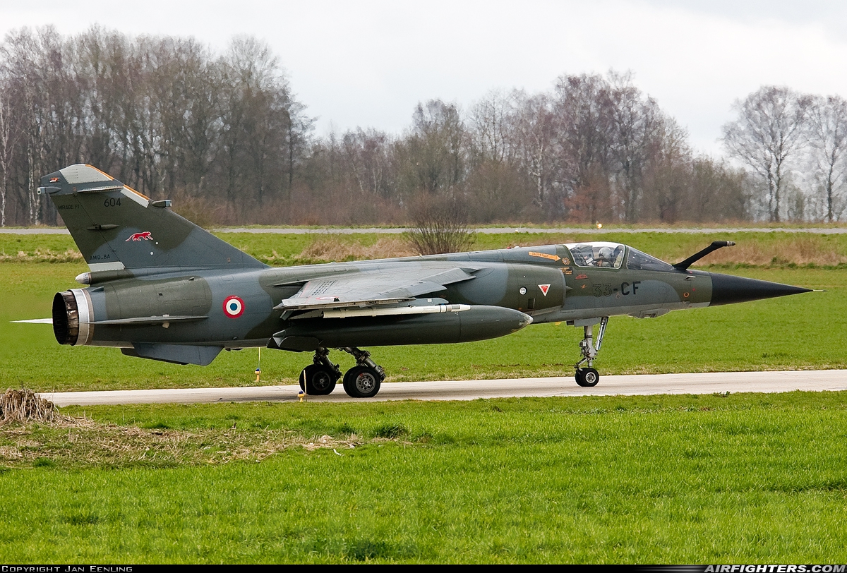 France - Air Force Dassault Mirage F1CR 604 at Florennes (EBFS), Belgium
