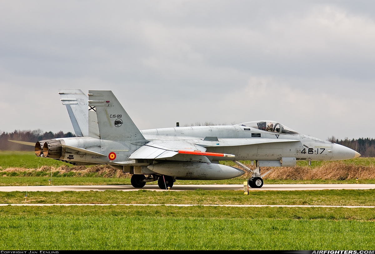 Spain - Air Force McDonnell Douglas F/A-18A+ Hornet C.15-89 at Florennes (EBFS), Belgium