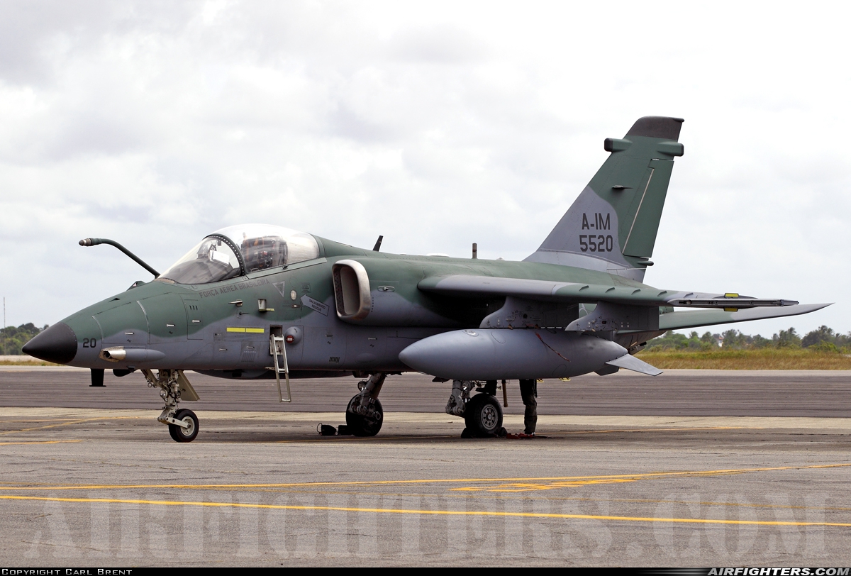 Brazil - Air Force AMX International A-1M 5520 at Natal - Augusto Severo (NAT / SBNT), Brazil