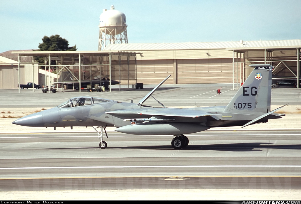 USA - Air Force McDonnell Douglas F-15C Eagle 79-0075 at Las Vegas - Nellis AFB (LSV / KLSV), USA