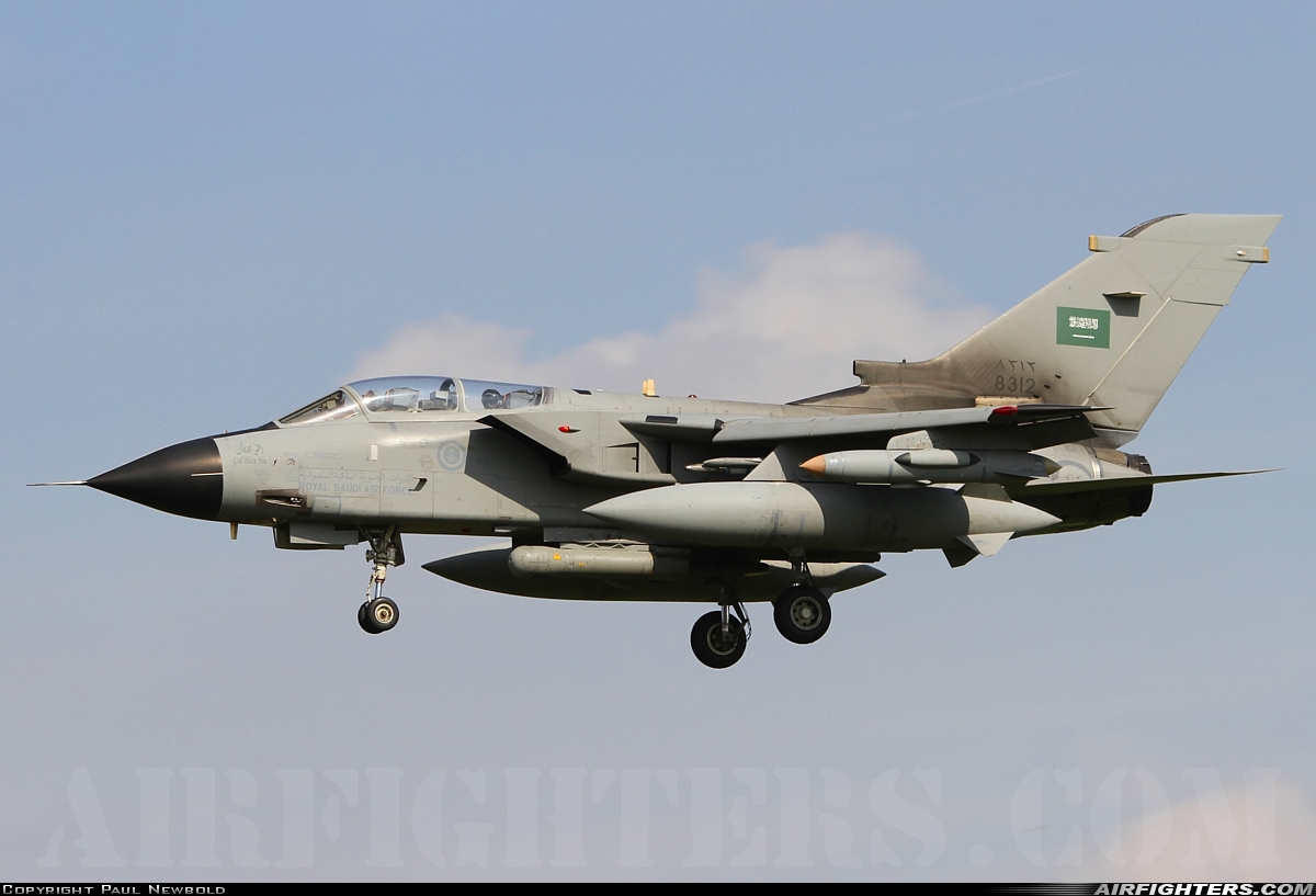 Saudi Arabia - Air Force Panavia Tornado IDS 8312 at Coningsby (EGXC), UK