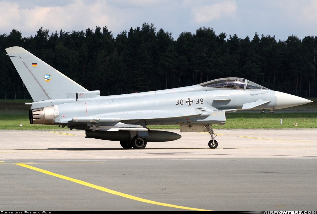 Germany - Air Force Eurofighter EF-2000 Typhoon S 30+39 at Nuremberg (NUE / EDDN), Germany