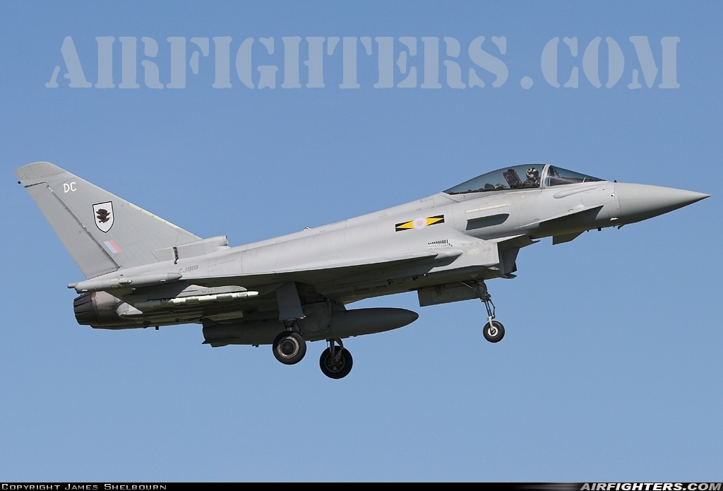 UK - Air Force Eurofighter Typhoon F2 ZJ919 / DC at Coningsby (EGXC), UK
