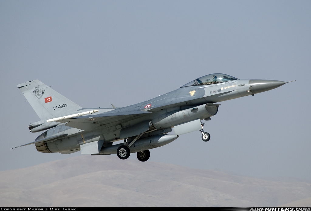 Türkiye - Air Force General Dynamics F-16C Fighting Falcon 89-0031 at Konya (KYA / LTAN), Türkiye