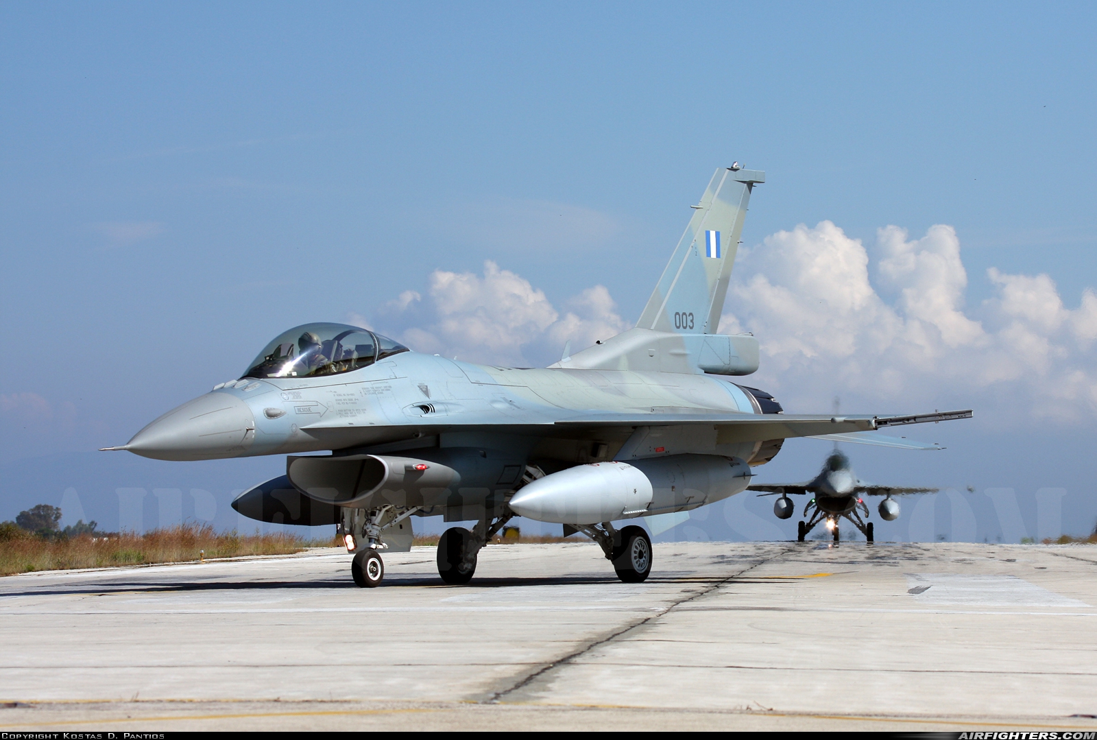 Greece - Air Force General Dynamics F-16C Fighting Falcon 003 at Araxos (GPA / LGRX), Greece