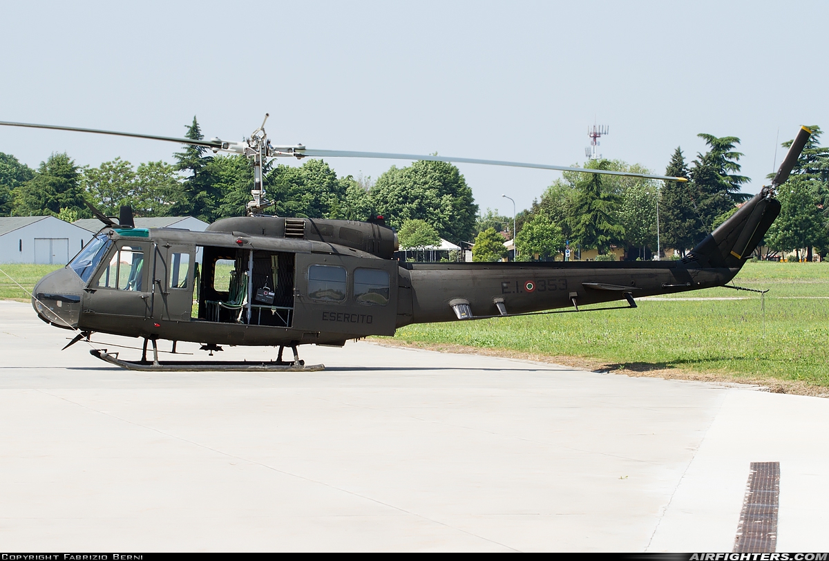 Italy - Army Agusta-Bell AB-205A-1 MM80724 at Bologna - Borgo Panigale (Guglielmo Marconi) (BLQ / LIPE), Italy