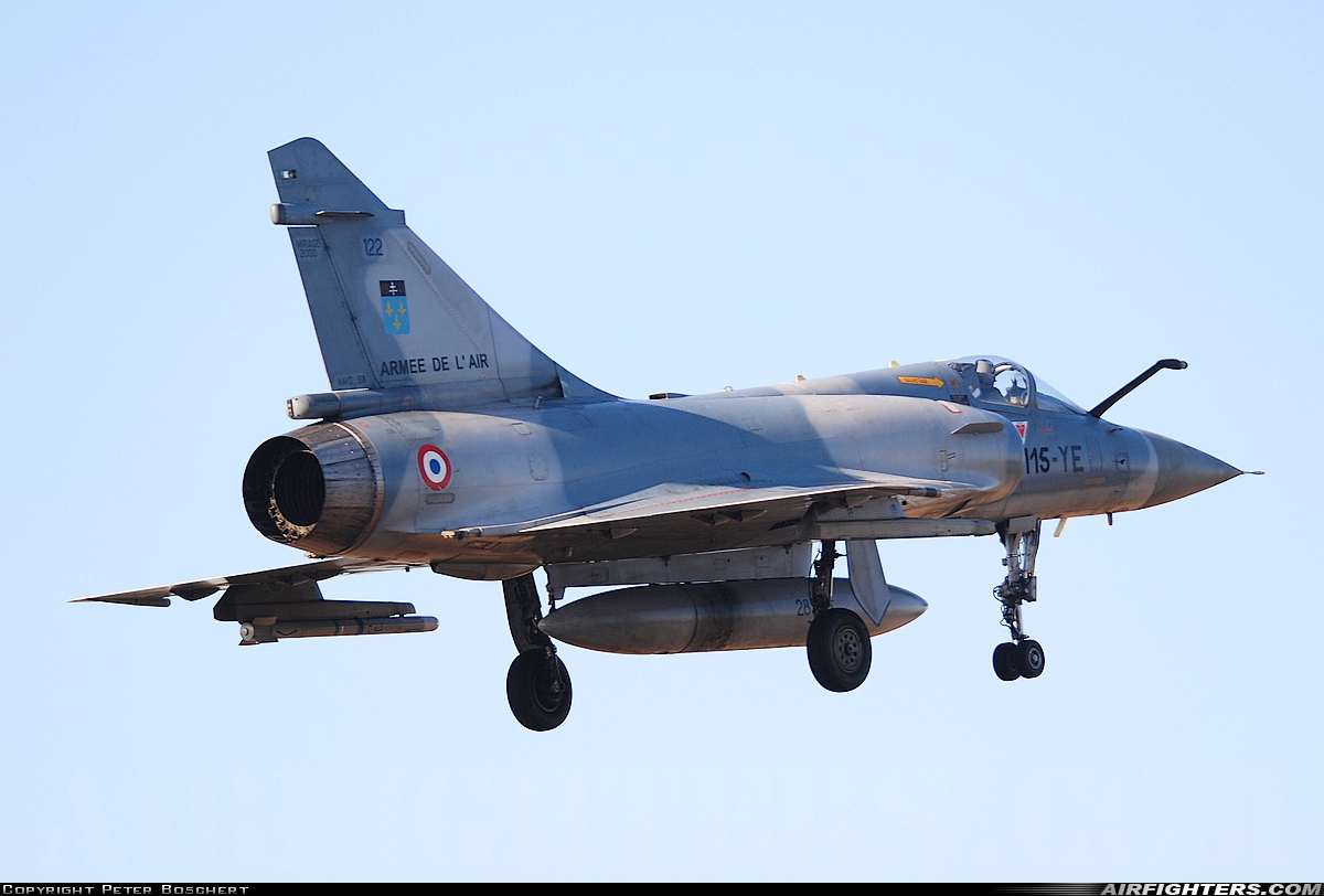 France - Air Force Dassault Mirage 2000C 122 at Orange - Caritat (XOG / LFMO), France