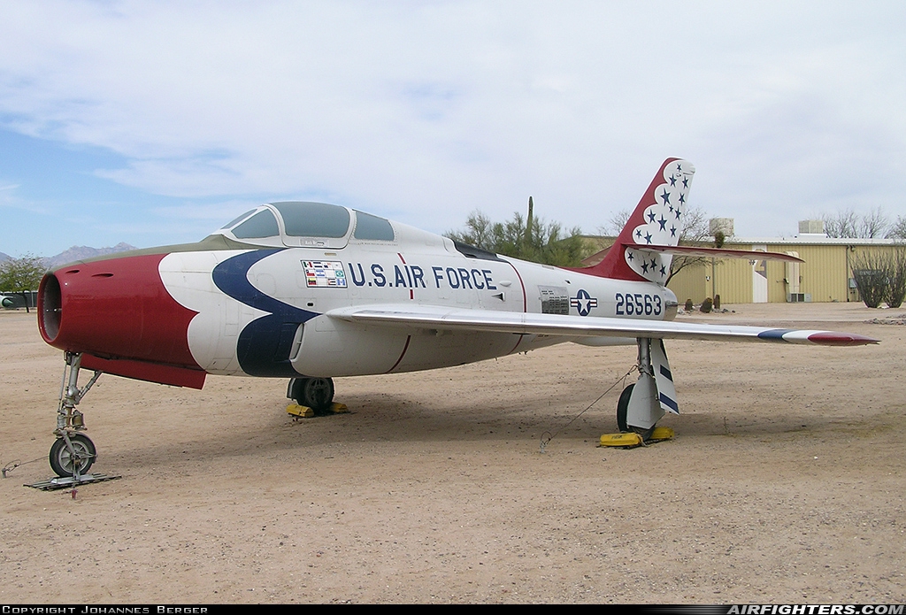 USA - Air Force Republic F-84F Thunderstreak 52-6563 at Tucson - Pima Air and Space Museum, USA