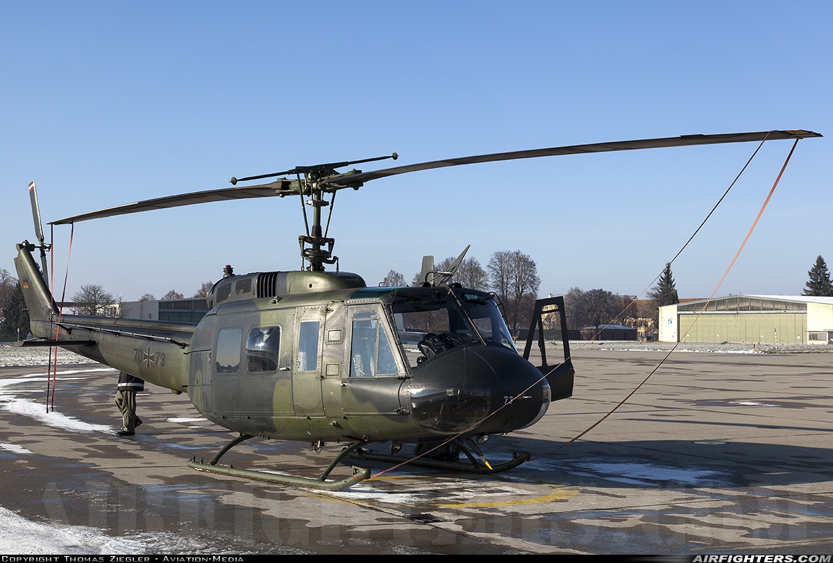 Germany - Army Bell UH-1D Iroquois (205) 70+73 at Landsberg-Penzing (ETSA), Germany