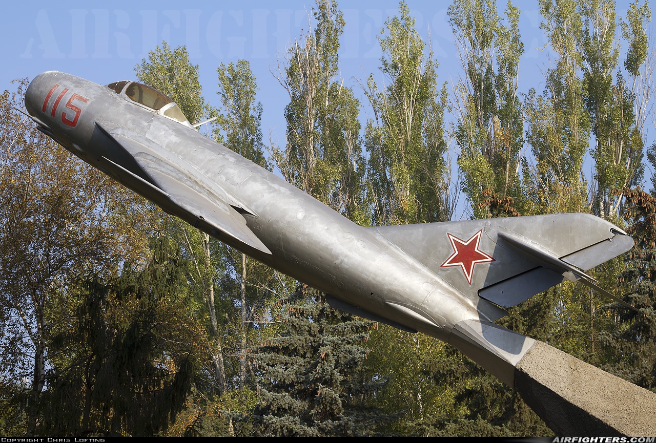 Russia - Air Force Mikoyan-Gurevich MiG-17 115 RED at Off-Airport - Armyansk, Ukraine
