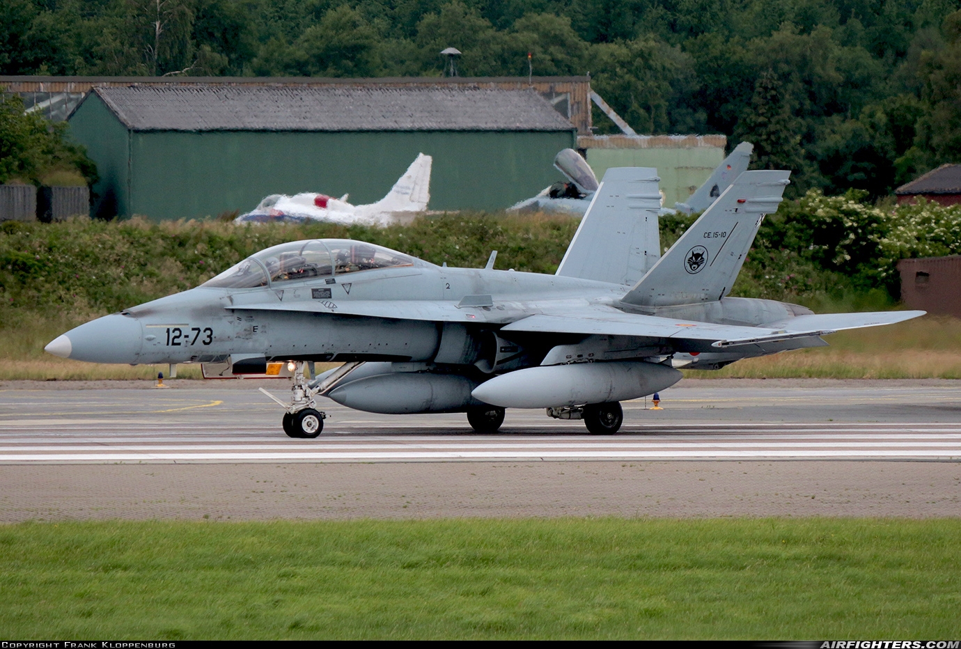 Spain - Air Force McDonnell Douglas CE-15 Hornet (EF-18B+) CE.15-10 at Wittmundhafen (Wittmund) (ETNT), Germany