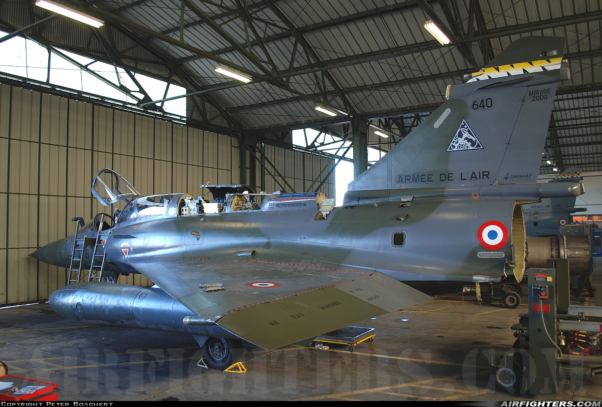 France - Air Force Dassault Mirage 2000D 640 at Mont de Marsan (LFBM), France