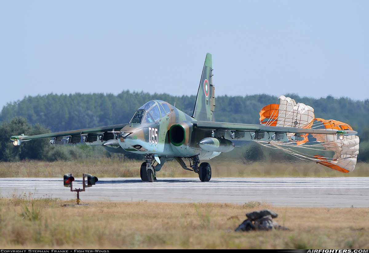 Bulgaria - Air Force Sukhoi Su-25UBK 095 at Kecskemet (LHKE), Hungary