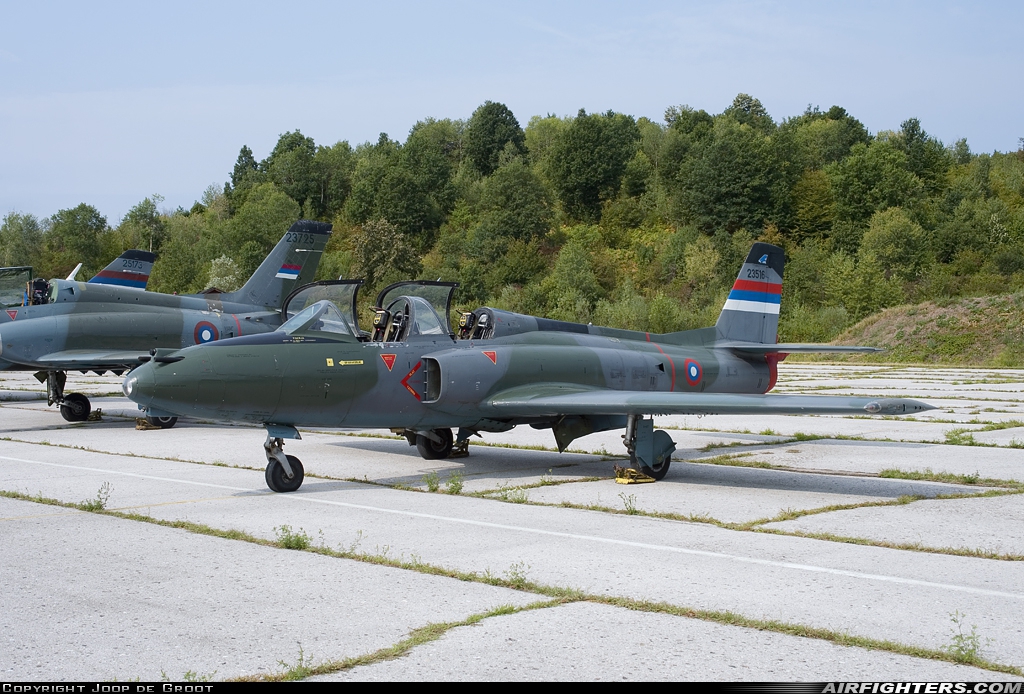 Bosnia-Herzegovina - Srpska Air Force Soko NJ-21 Jastreb 23516 at Banja Luka - Mahovljani (LQBK), Bosnia and Herzegovina