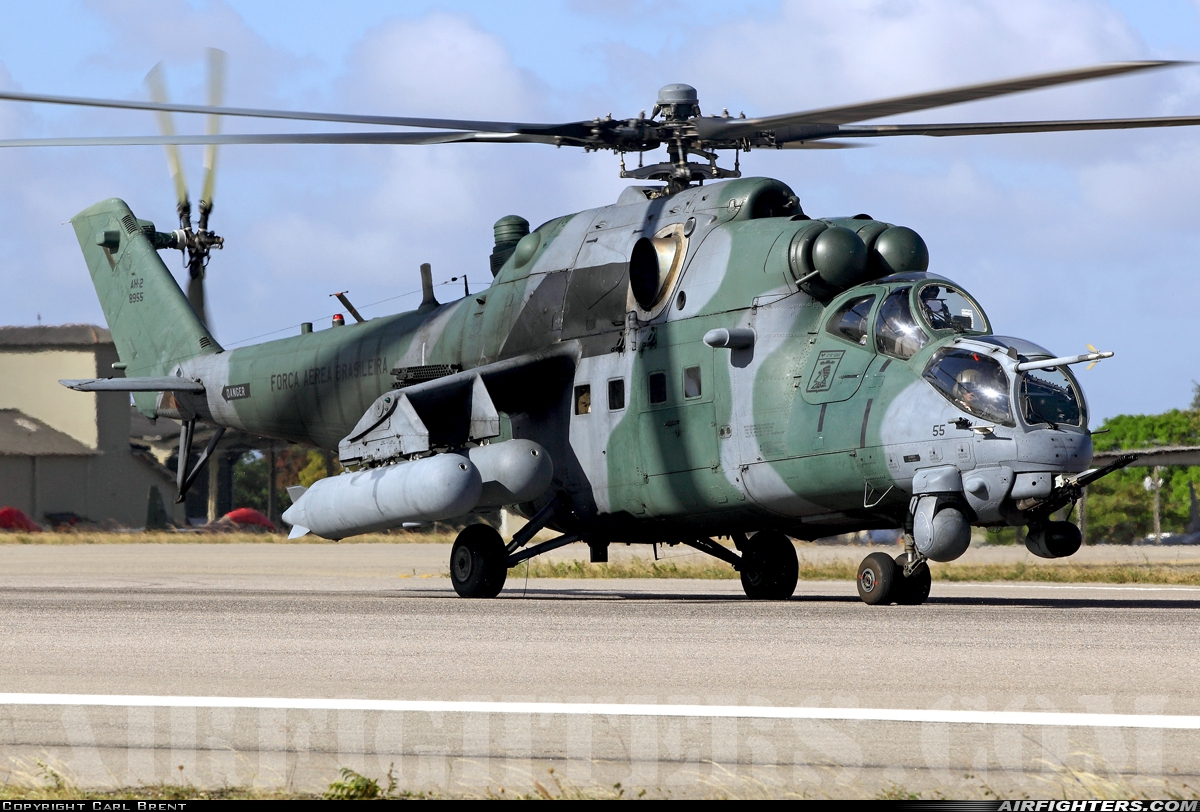 Brazil - Air Force Mil AH-2 Sabre (Mi-35M) 8955 at Natal - Augusto Severo (NAT / SBNT), Brazil